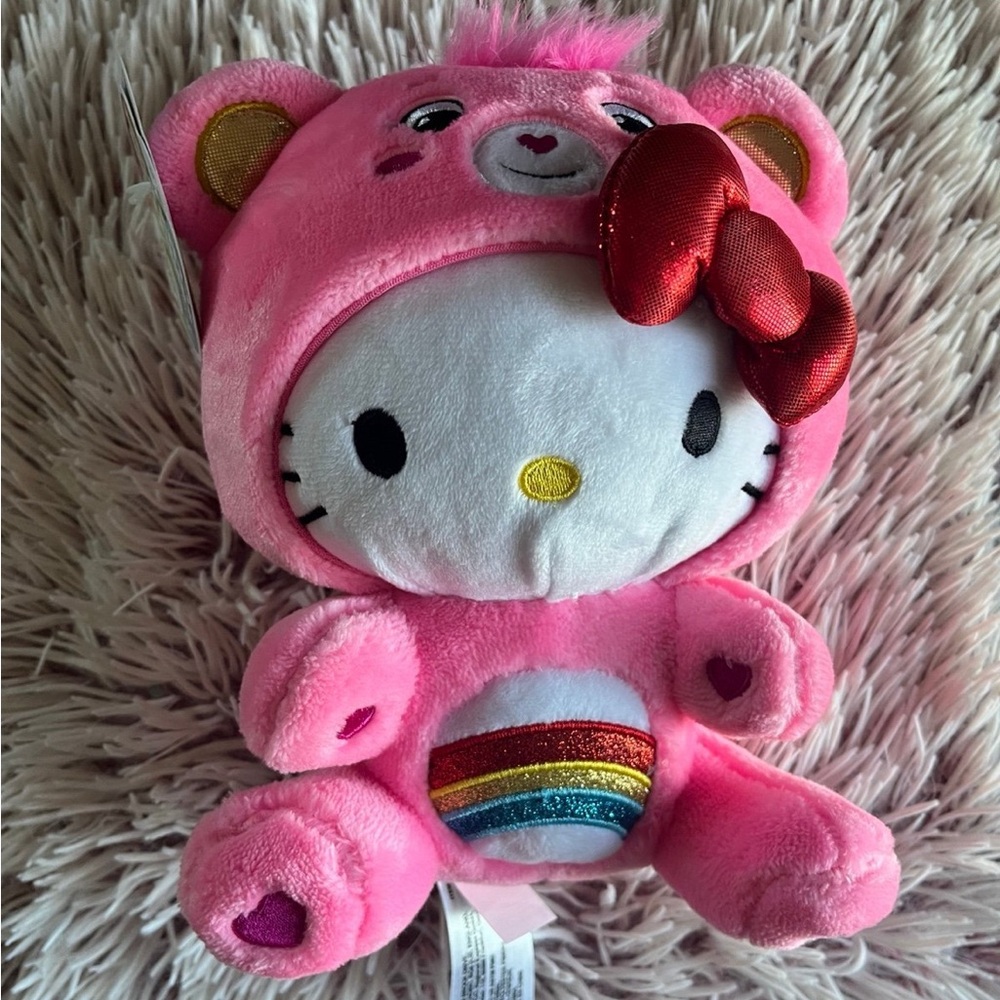 Hello Kitty Dressed As Cheer Bear 9" Plush